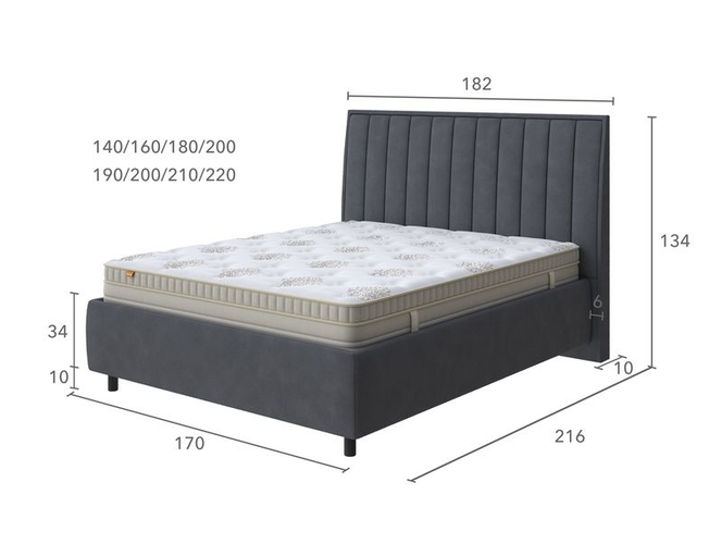 Мягкая кровать Majesty