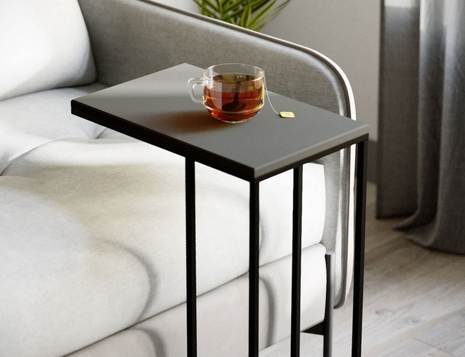 Стол придиванный Агами, Графит