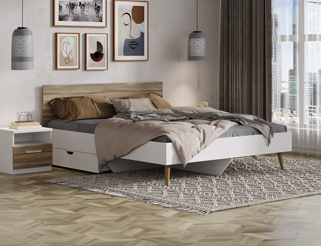 Кровать Ines (белый)