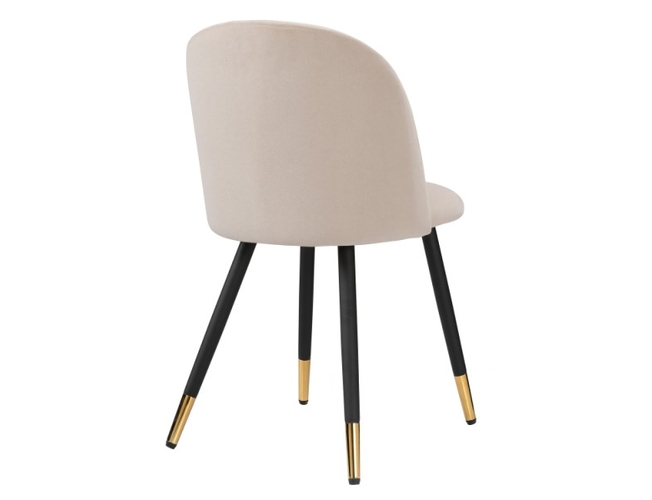Стул на металлокаркасе Gabi beige/black/gold (Арт.15116)