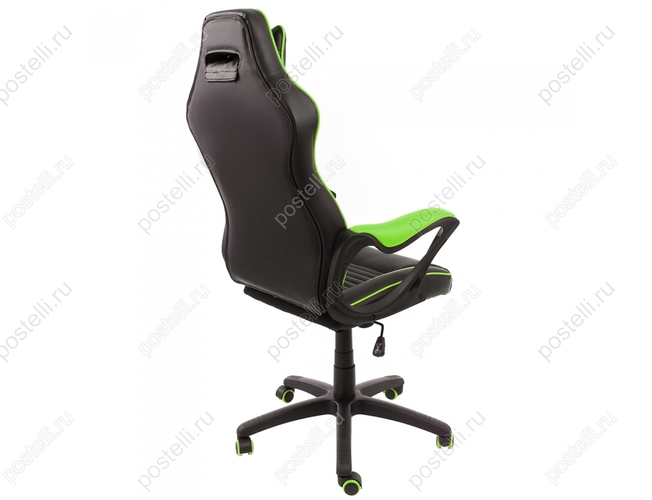 Игровое кресло Leon черное/зеленое (Арт. 1877)