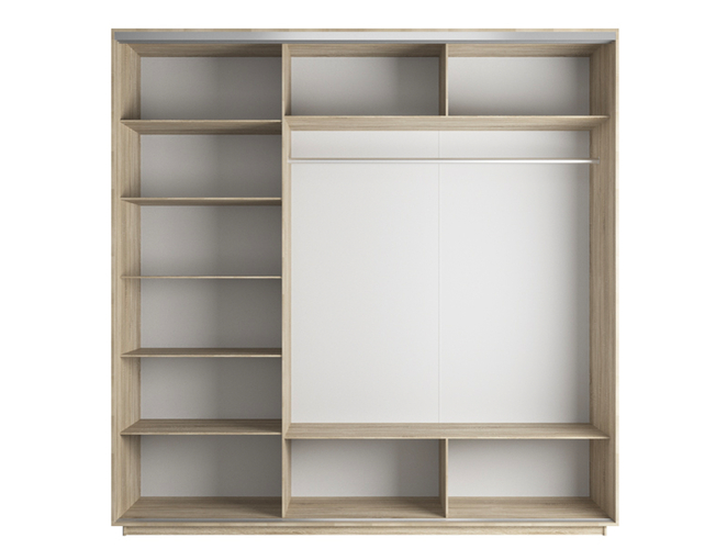 Шкаф-купе Экспресс 3-х дверный (Фото №1026 Ночной Лондон), Сонома