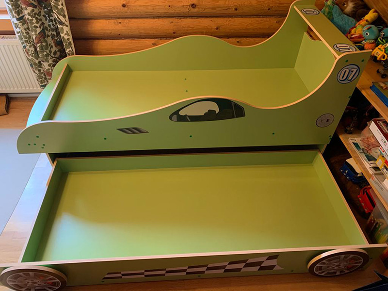 Детская двухъярусная кровать Машинка №7, фото отзыв